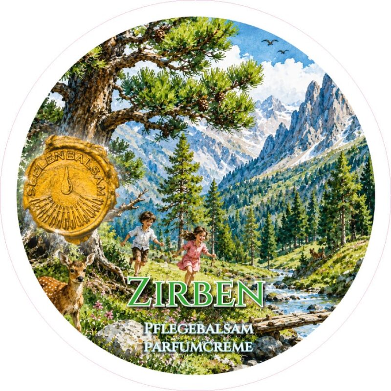 Pflegebalsam und Parfumcreme Zirbe